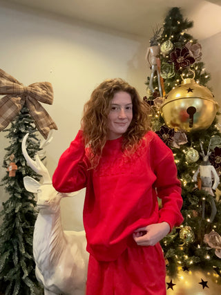 Merry Red Tonal Sweatshirt