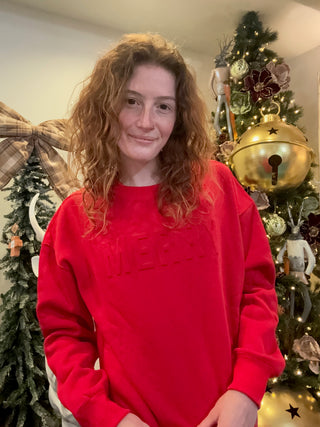 Merry Red Tonal Sweatshirt