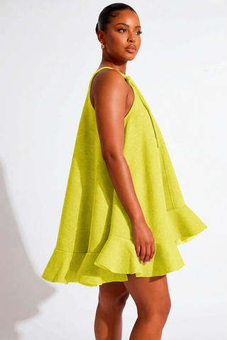 Matcha Magic Suspender Strap Tunic
