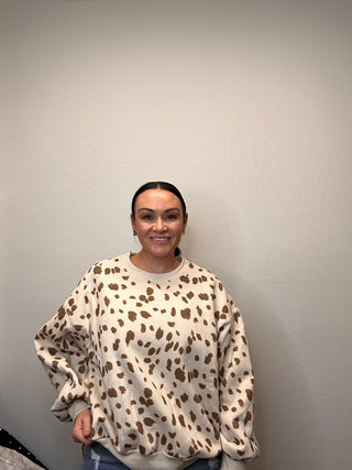 Axis Deer Print Sweatshirt