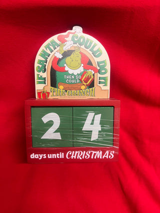 The Grinch Countdown to Christmas Block Set