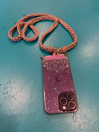 Bling Thin Braided Cell Strap