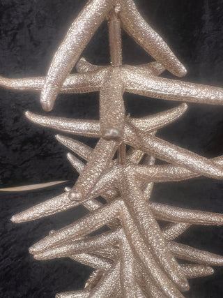 17" Glitter Starfish Potted Tree