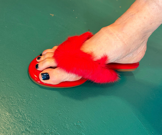 Patent & Plume Red Sandals