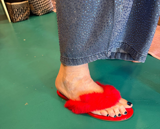 Patent & Plume Red Sandals