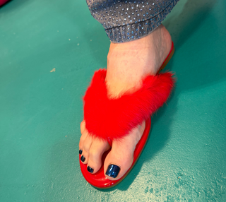 Patent & Plume Red Sandals