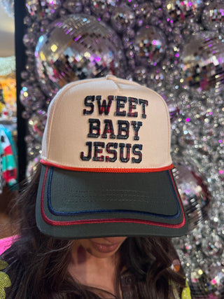Sweet Baby Jesus Holiday Plaid Hat