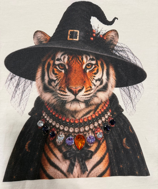 Witchy Tessa in 3D Jewels Muscle Tee