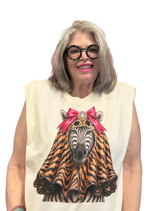 Spooky Zandra In 3D Jewels Muscle Tee