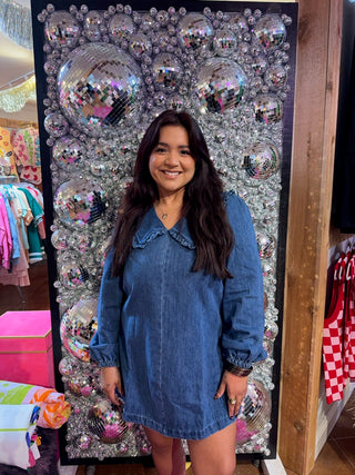 Bluebell Charm Denim Dress