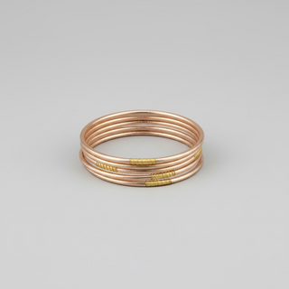 BudhaGirl Champagne Lumine All Weather Bangles® (Set of 6)