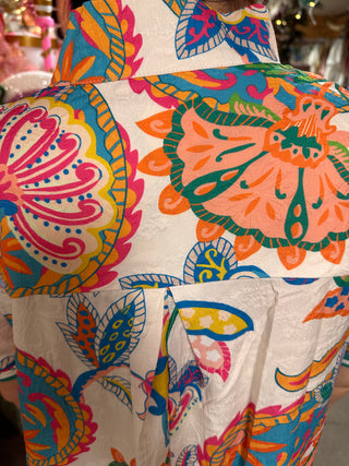 Cream Daydream Paisley Dress