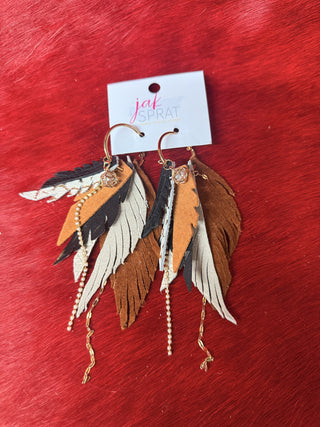 Wild Feather Cascade Earrings