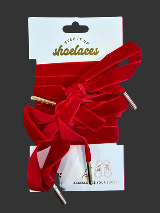 Velvet Red Step it up shoelaces