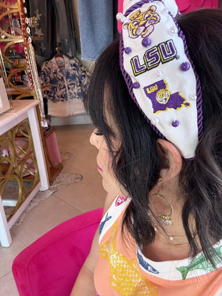 BRIANNA CANNON - 
LSU College Vault Rope Headband