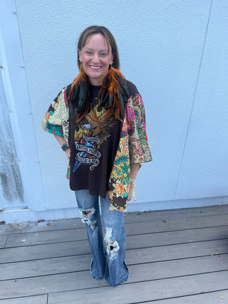 Kantha Poncho Band Tee’s - scroll to see more!