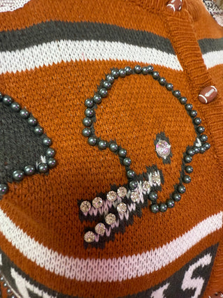 Queen of Sparkles • QOS • Licensed Texas Vintage Football Helmet Stripe Vest