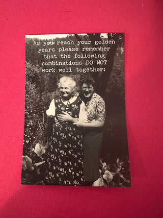 Golden Years Birthday Card