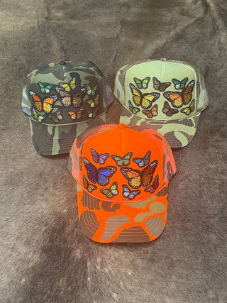 Assorted Flutter on Trucker Hat