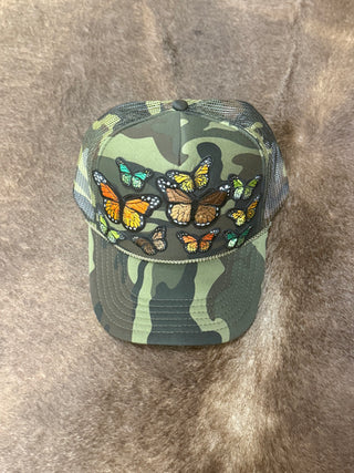 Assorted Flutter on Trucker Hat