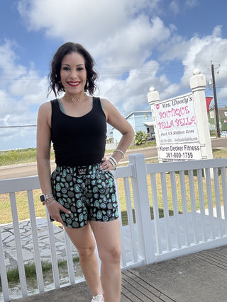 Black Concho Boxer Shorts