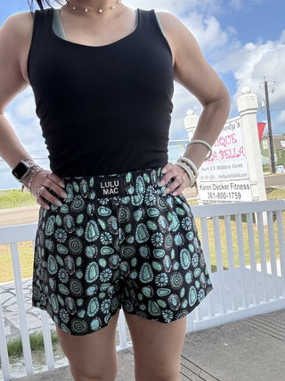 Black Concho Boxer Shorts