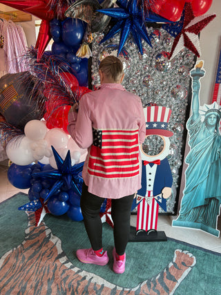 Americana Flag Patch Button Up