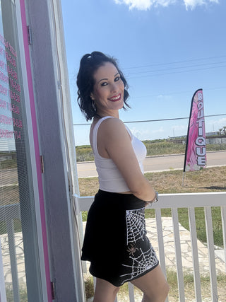 Brianna Cannon • PEARL SPIDER WEBS SKIRT/SKORT