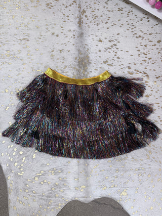 Tinsel Tiered Skirt in Multi Color