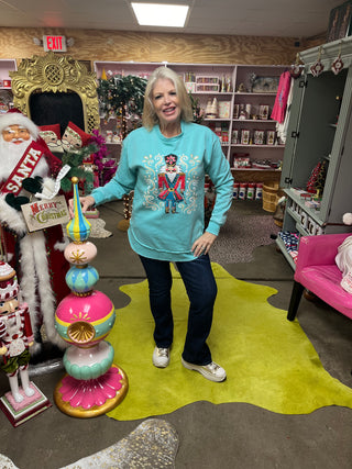 Turquoise Nutcracker Sweatshirt