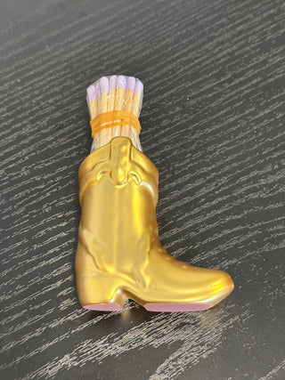 Cowboy Boot Match Holder - Gold Metallic