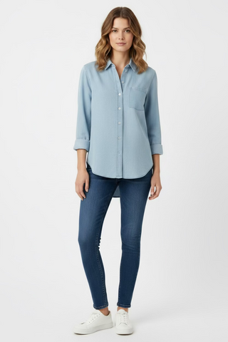 Light Denim Button Up