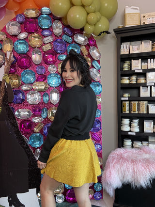 Queen of Sparkles QOS Gold Rhinestone Elf Skirt