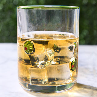 Martini Olive Double Old Fashion Glass