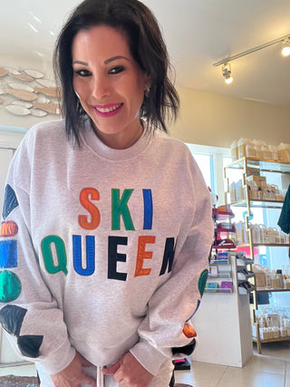 Queen of Sparkles -  Ski Queen Symbol Sweatshirt