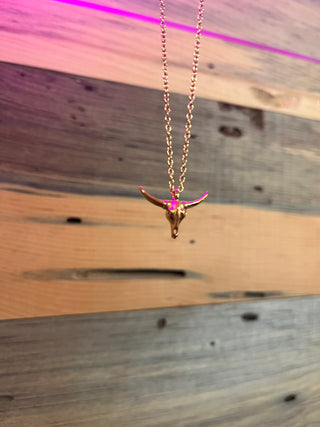 Cow Skull Necklace