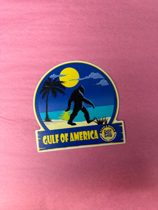 Bigfoot On The Beach GOA Sticker Decal