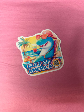 Drinking Shark GOA Sticker Decal