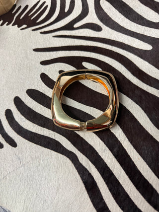 Gold Square Cuff Bracelet