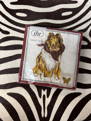 Maroon Collie Hometown Pride Napkins