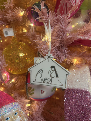MS Ceramic Nativity Ornament