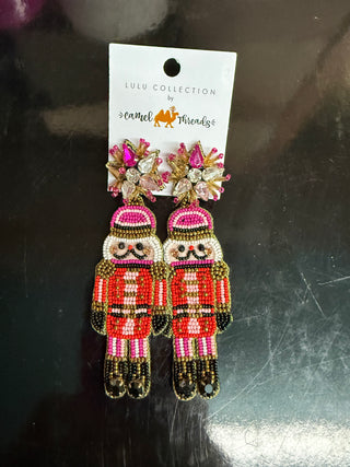 Christmas Seed Bead Earrings - Assorted of