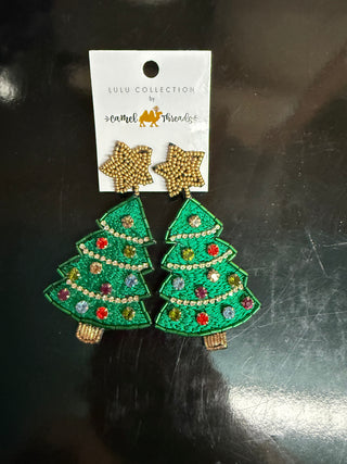 Christmas Seed Bead Earrings - Assorted of