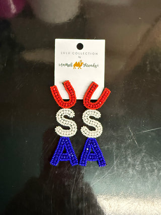 Merica Sees Bead Earrings