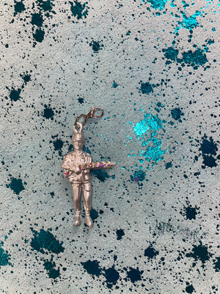 Army Man Crystal Bag Charm