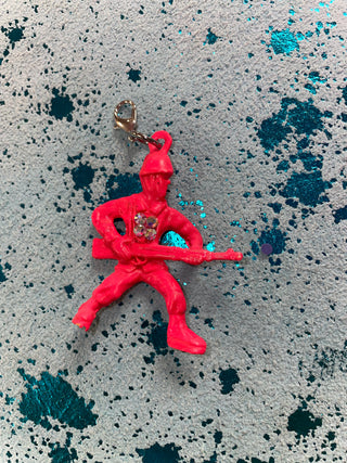 Army Man Crystal Bag Charm