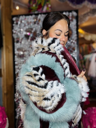 INEZ FAUX FUR COAT - AZALEA WANG