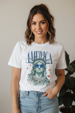 Starring Lady Liberty in3D Tee