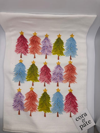 Colorful Trees Kitchen Towel