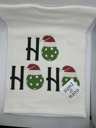 Pickleball Ho Ho Ho  Kitchen Towel